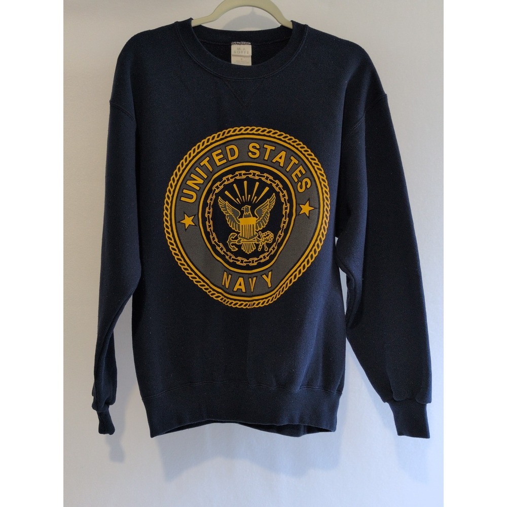 Vintage 90s SOFFE United States Navy Crewneck Sweatshirt Mens Medium Made in USA